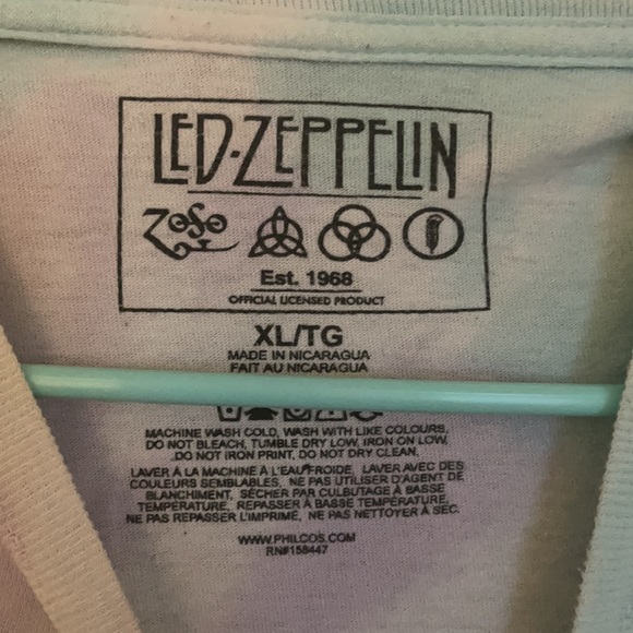 Led Zepplin Women’s a vintage Cropped T Shirt - Picture 3 of 3